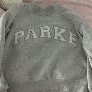 Parker Women's Gray Crew Neck Sweater